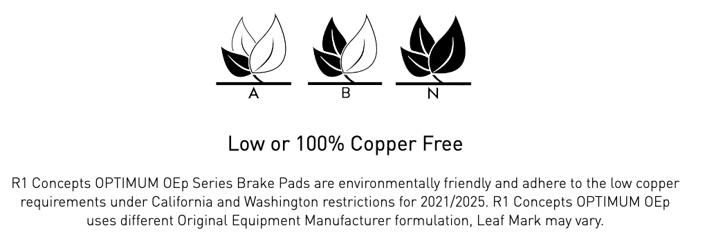 R1 Concepts® (16-19) CTS-V Optimum OEp Series Brake Pads