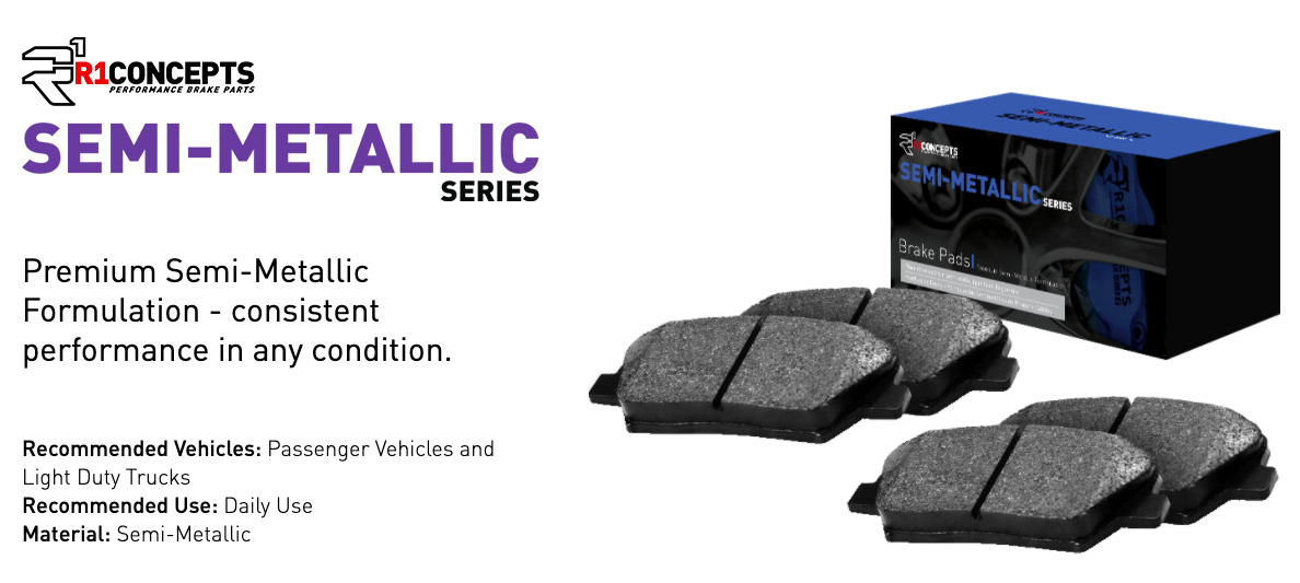 R1 Concepts® (17-24) Camaro ZL1 Semi-Metallic Series Brake Pads