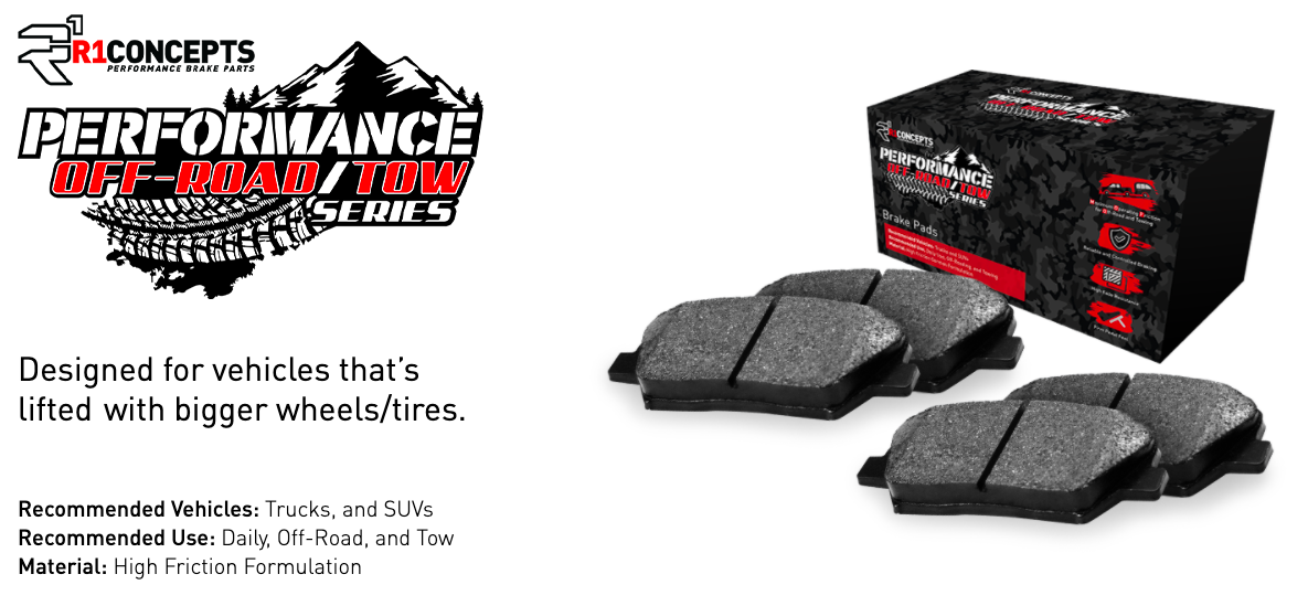 R1 Concepts® (17-24) Camaro ZL1 Performance Off-Road/Tow Series Rear Brake Pads