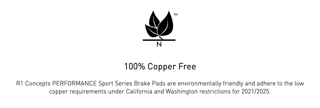 R1 Concepts® (17-24) Camaro ZL1 Performance Off-Road/Tow Series Rear Brake Pads