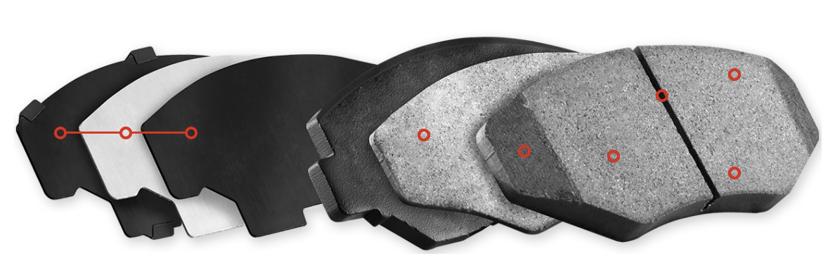 R1 Concepts® (16-24) Camaro SS Semi-Metallic Series Brake Pads (BREMBO 4-PISTON FRONT CALIPERS)