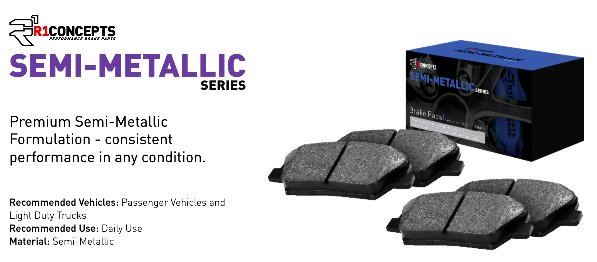 R1 Concepts® (14-15) Camaro Z/28 Semi-Metallic Series Brake Pads