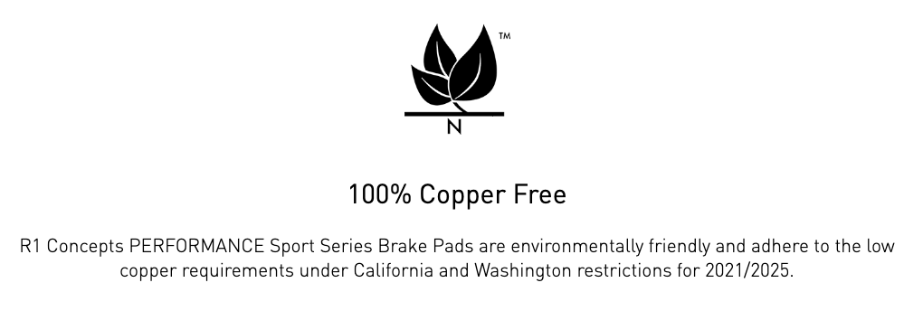 R1 Concepts® (12-15) Camaro ZL1 Performance Off-Road/Tow Series Rear Brake Pads