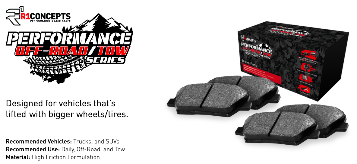 R1 Concepts® (10-15) Camaro SS Performance Off-Road/Tow Series Rear Brake Pads