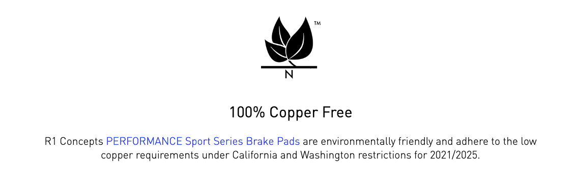 R1 Concepts® (15-20) Mustang GT350 Performance Sport Series Brake Pads