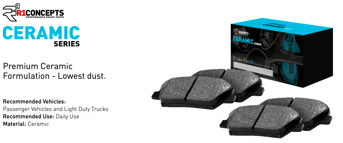 R1 Concepts® (13-14) Mustang GT500 Ceramic Series Brake Pads
