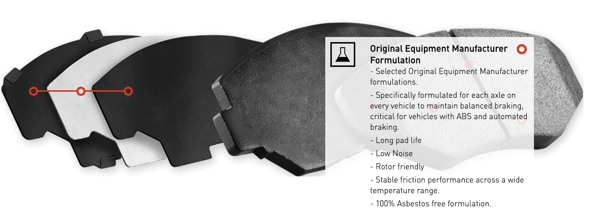 R1 Concepts® (11-14) Mustang GT/Boss 302 Optimum OEp Series Brake Pads (AUTOMATIC TRANSMISSION)