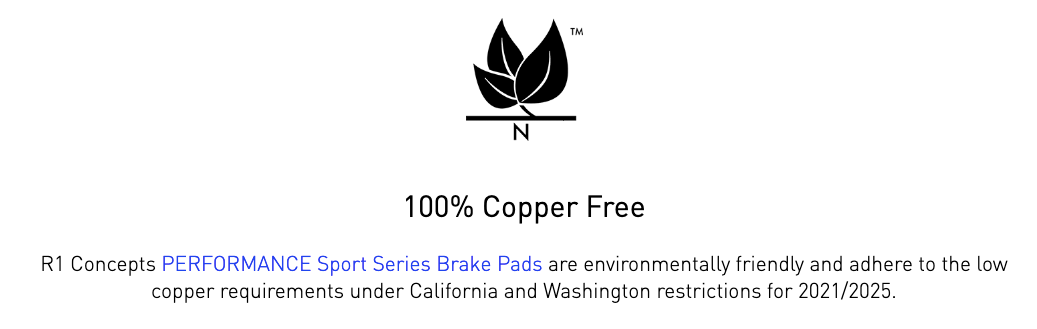 R1 Concepts® (11-14) Mustang GT/Boss 302 Performance Sport Series Brake Pads (AUTOMATIC TRANSMISSION)