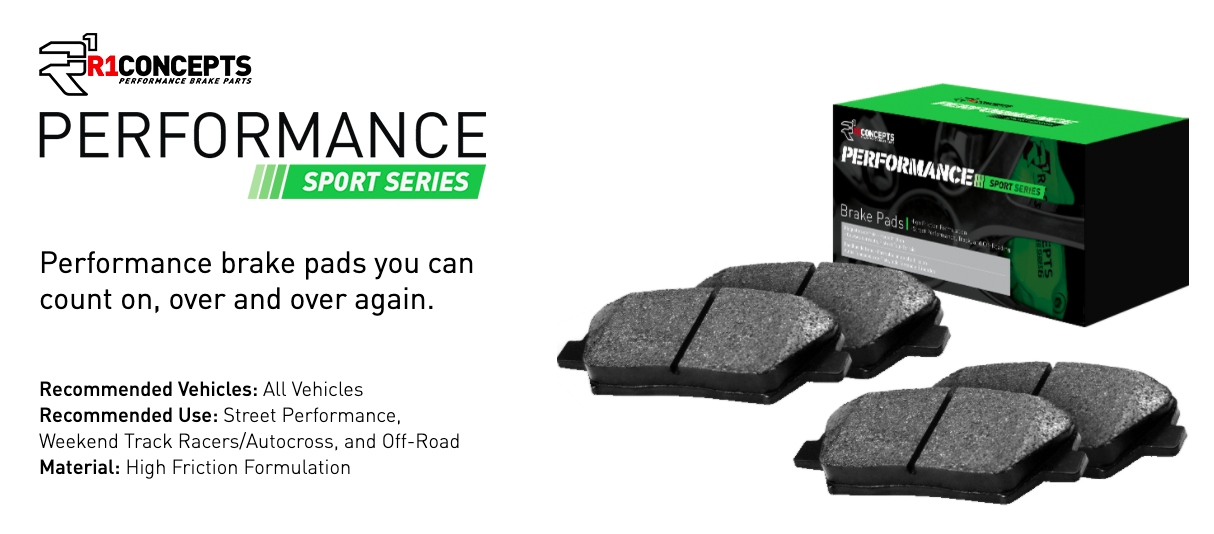 R1 Concepts® (11-14) Mustang V6 Performance Sport Series Brake Pads