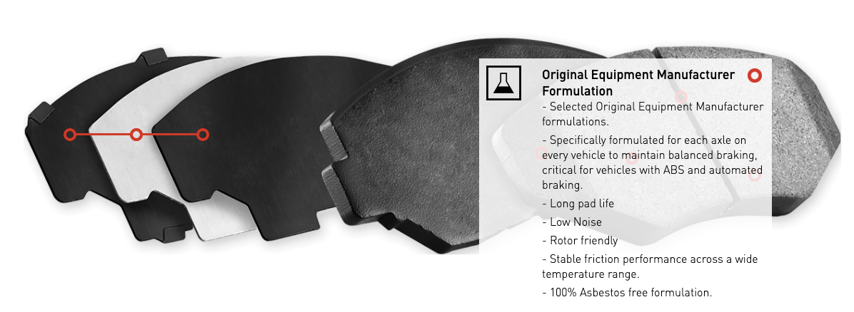 R1 Concepts® (05-10) Mustang V6 Optimum OEp Series Brake Pads