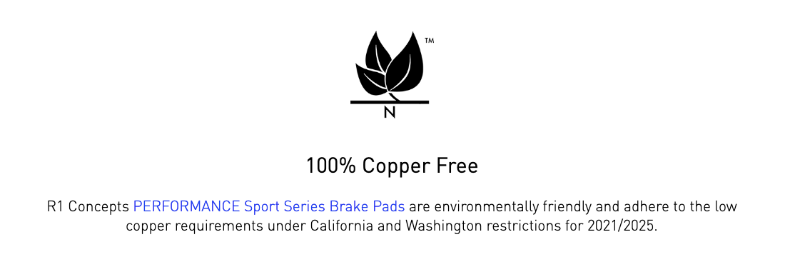 R1 Concepts® (14-19) Corvette Stingray Performance Sport Series Front Brake Pads