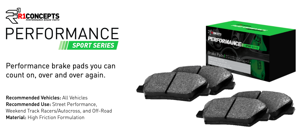 R1 Concepts® (15-19) Corvette Z06 Performance Sport Series Front Brake Pads (IRON ROTORS)