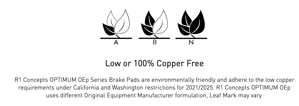 R1 Concepts® (14-18) Silverado/Sierra 1500 OEp Series Brake Pads