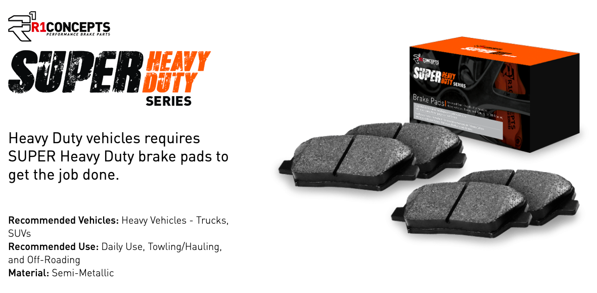 R1 Concepts® (14-18) Silverado/Sierra Super Heavy Duty Series Brake Pads