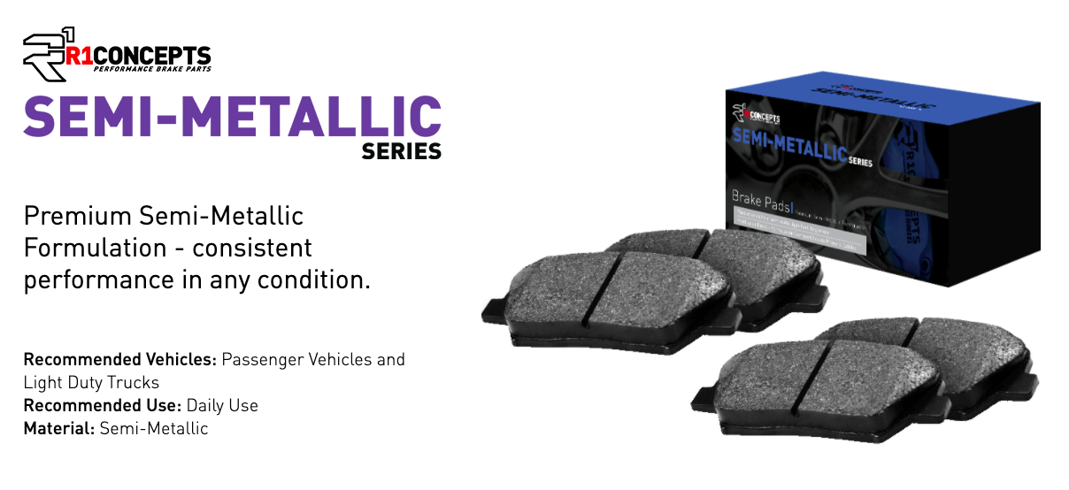 R1 Concepts® (09-18) RAM 1500 Semi-Metallic Series Brake Pads