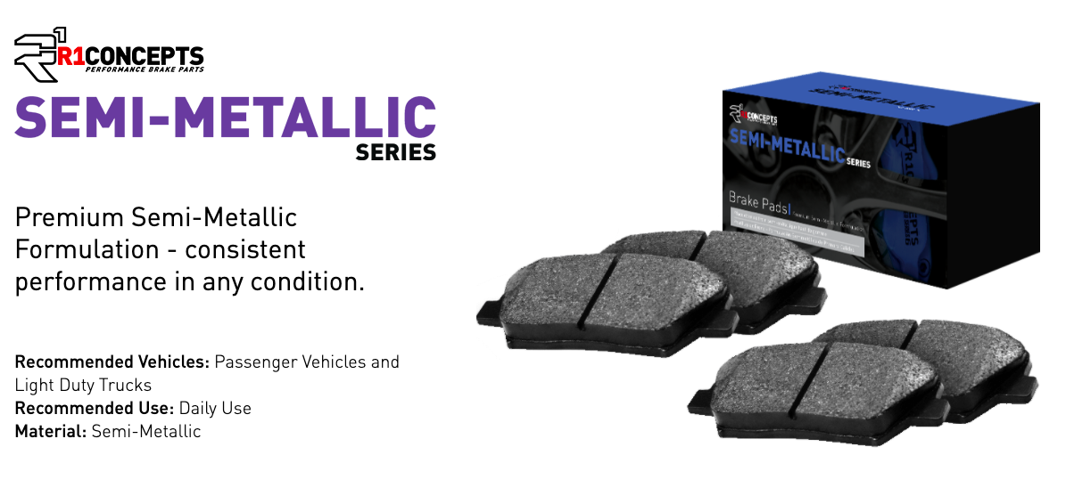 R1 Concepts® (12-20) BRZ/FR-S/86 Semi-Metallic Series Brake Pads