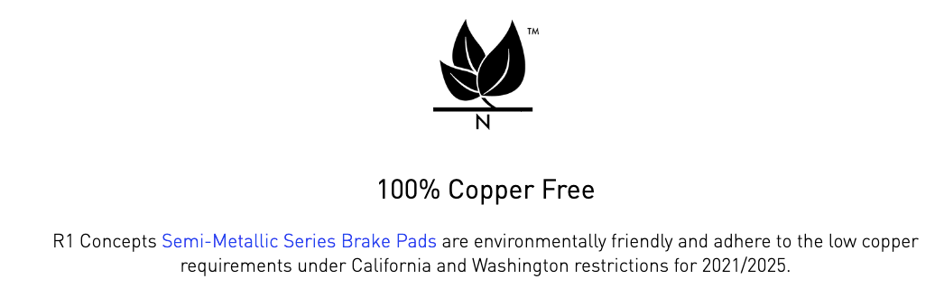 R1 Concepts® (09-20) 370Z Semi-Metallic Series Brake Pads