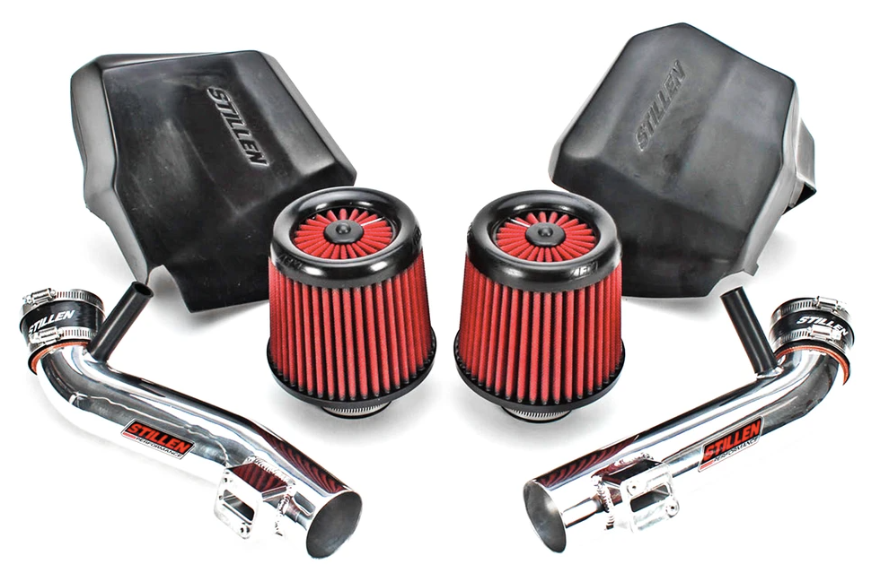 Stillen® (07-09) Infiniti G35/G37/Q40/Q60/EX35 Aluminum Air Intake Kit with Dry Filter & Heat Shields