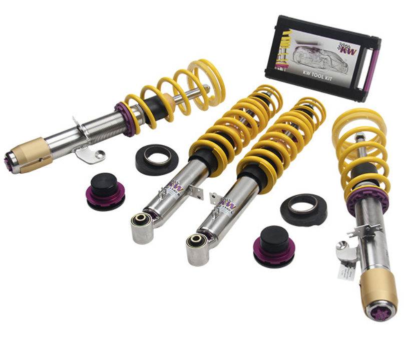 KW® (14-20) BMW M3/M4 0.8" x 1.8" - 1.0" x 2.0" Variant 3 'Inox Line' Coilover Kit (WITHOUT ADAPTIVE SUSPENSION)