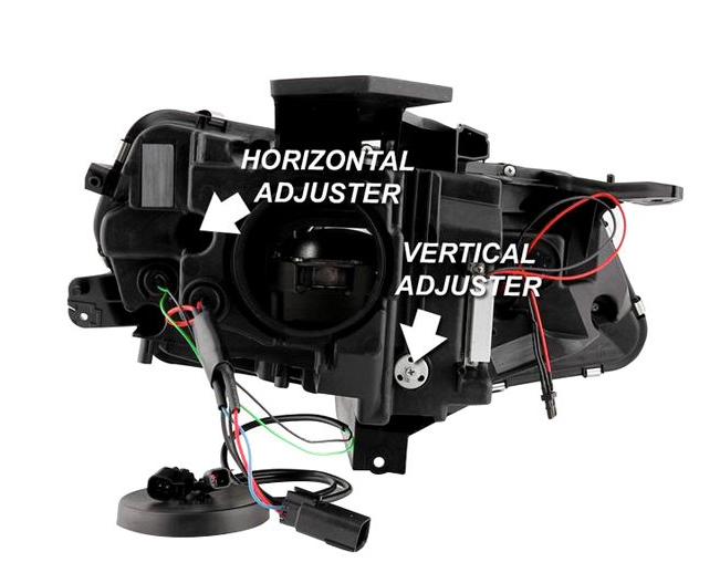 Spyder® (16-18) Camaro 6th Gen Black DRL Bar Projector LED Headlights with Sequential Turn Signal