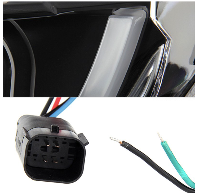 Spyder® (16-18) Camaro 6th Gen Black LED DRL Bar Projector Headlights