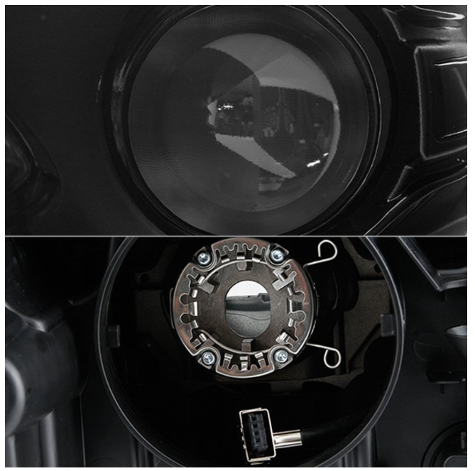 Spyder® (15-23) Dodge Charger Black Factory Style LED DRL Bar Projector Headlight