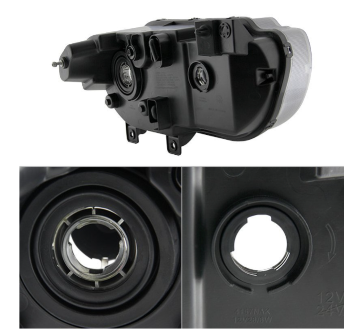Spyder® (08-14) Challenger Black 'Euro' Style Head Lights