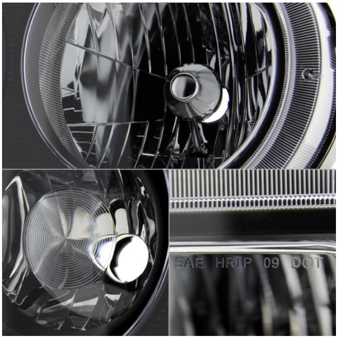 Spyder® (08-14) Challenger Black 'Euro' Style Head Lights