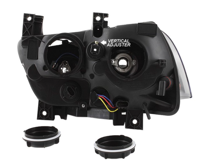 Spyder® (06-14) Charger Black/Smoke LED DRL Bar Projector Headlights (HALOGEN)