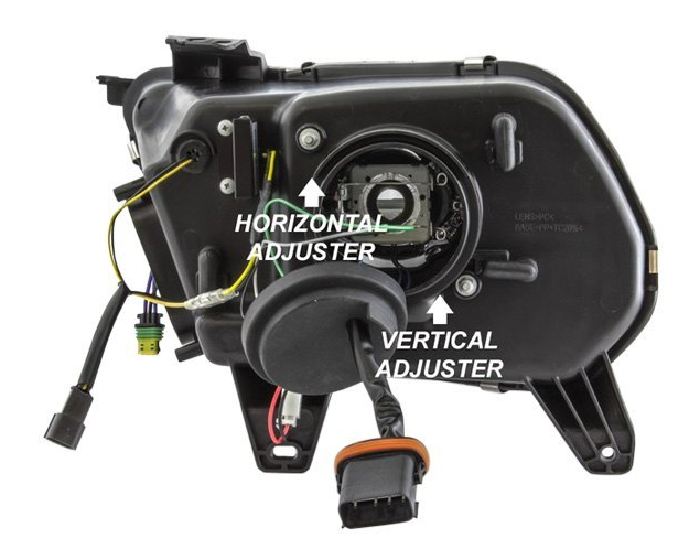 Spyder® (11-14) Mustang Black Sequential LED DRL Bar Projector Headlights (HID/Xenon)