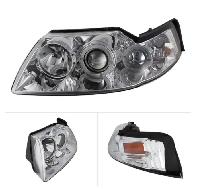 Spyder® (96-04) Mustang Chrome LED Halo Projector Headlights