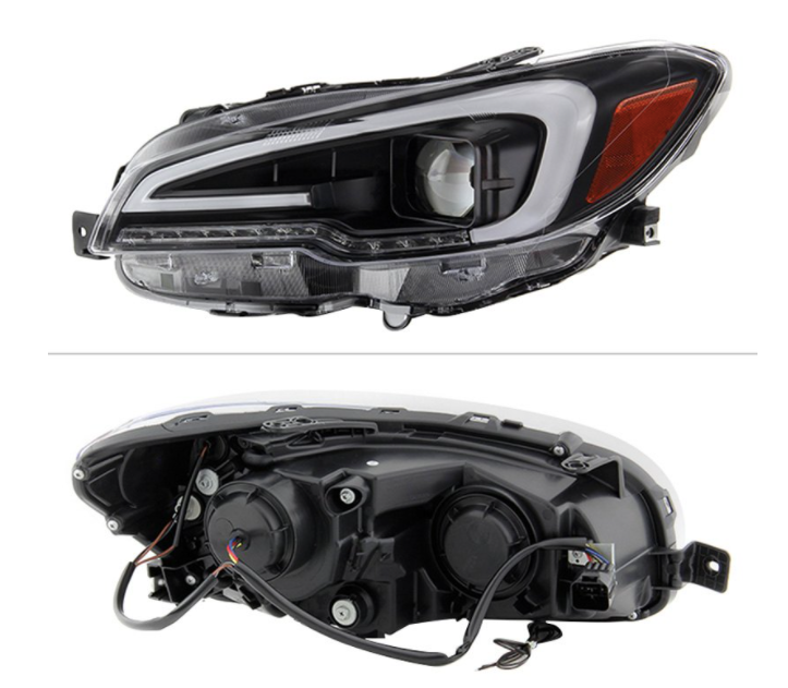 Spyder® (15-21) WRX/STI Black LED DRL Bar Projector Headlights (Halogen)