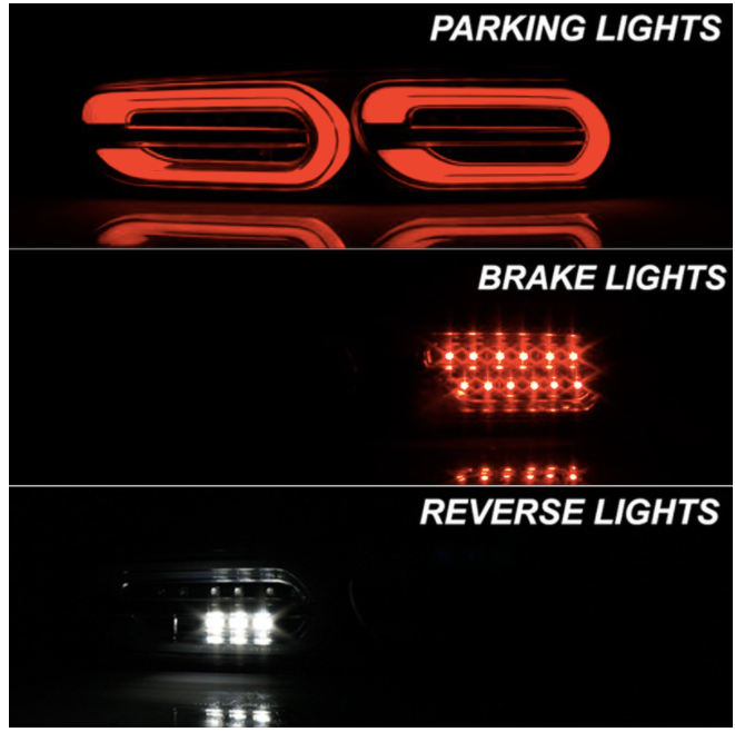 Spyder® (16-24) Camaro 6th Gen Black Sequential Fiber Optic LED Tail Lights