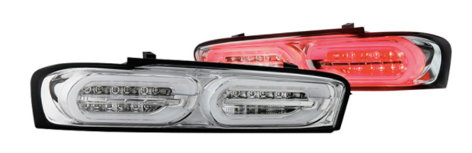Spyder® (16-24) Camaro 6th Gen Chrome Sequential Fiber Optic LED Tail Lights