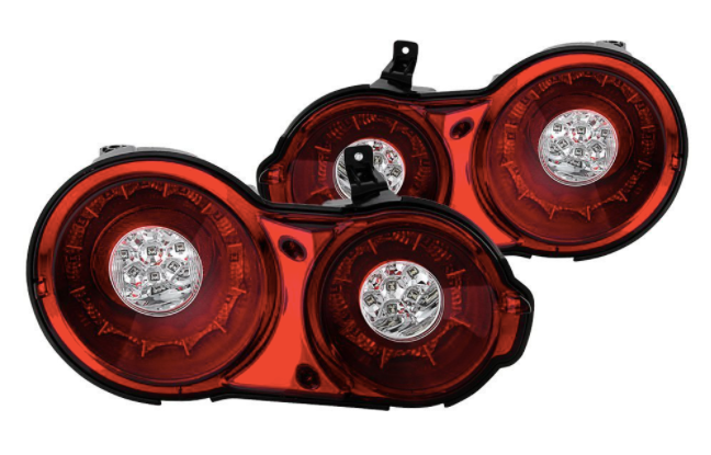 Spyder® (07-22) Nissan GT-R Chrome/Red LED Tail Lights