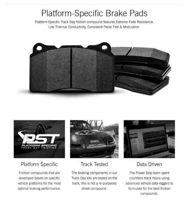 Power Stop® (12-23) WK2 SRT Track Day Plain Brake Kit