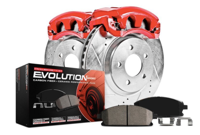 Power Stop® (14-20) GM Truck/SUV 1-Click Z23 Evolution Sport Drilled and Slotted Brake Kit with Calipers