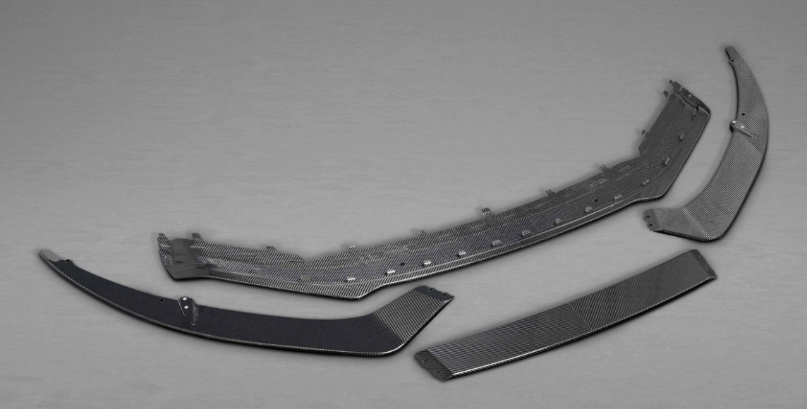 Capristo® (15-23) Audi R8 Carbon Fiber Front Spoiler and Front Fins Set