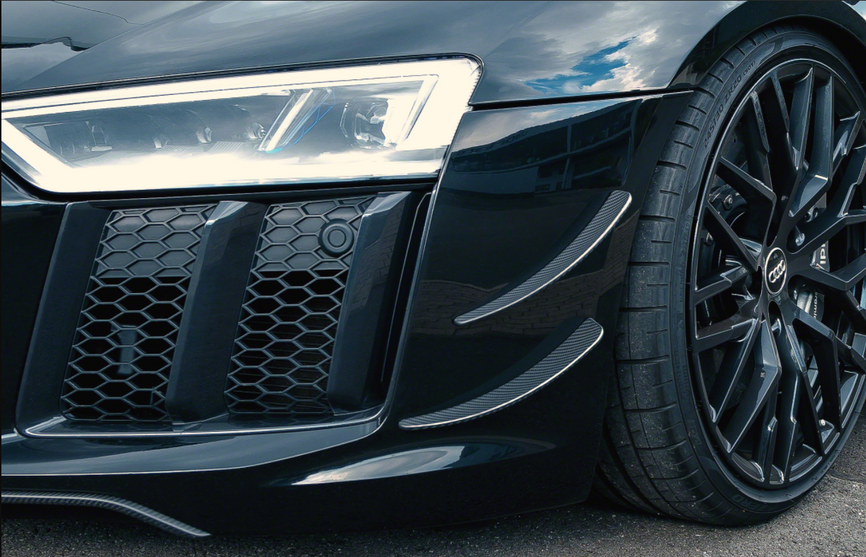 Capristo® (15-23) Audi R8 Carbon Fiber Front Fins
