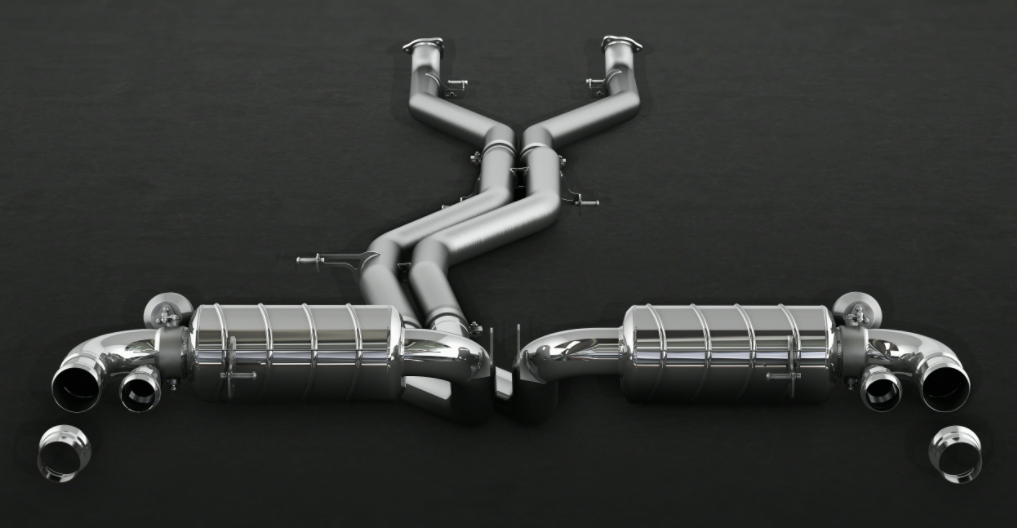 Capristo® (16-20) Bentley Bentayga W12 Valved Exhaust with Cat and Middle Silencer Spare Pipes (CES3)