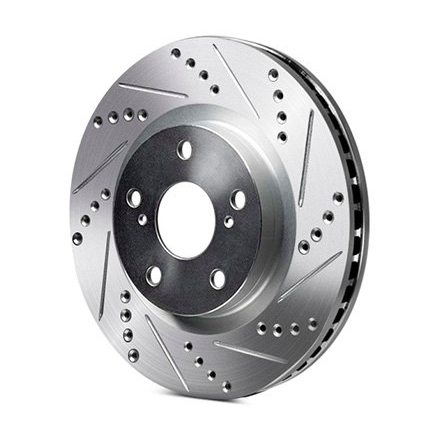 R1 Concepts® (14-21) Subaru WRX eLINE™ Drilled and Slotted 1-Piece Brake Rotor