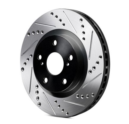 R1 Concepts® (14-21) Subaru WRX eLINE™ Drilled and Slotted 1-Piece Brake Rotor