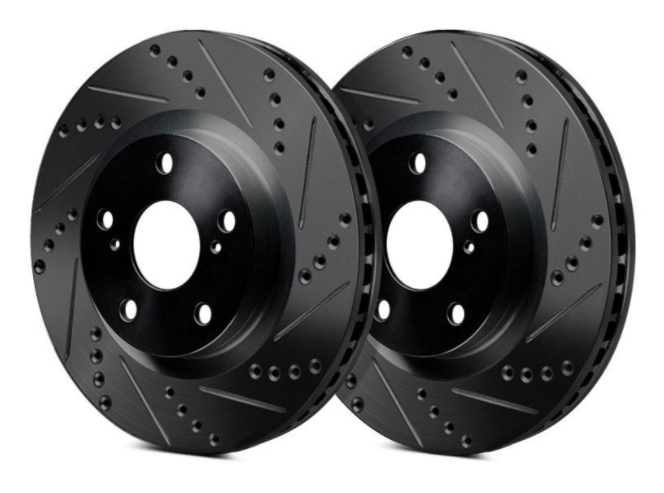 R1 Concepts® (14-21) Subaru WRX eLINE™ Series Drilled/Slotted Brake Kit with Ceramic Series Pads