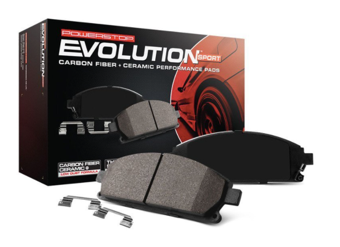 Power Stop® (20-24) Corvette Stingray Z23 Evolution Sport Carbon-Fiber Ceramic Front Brake Pads