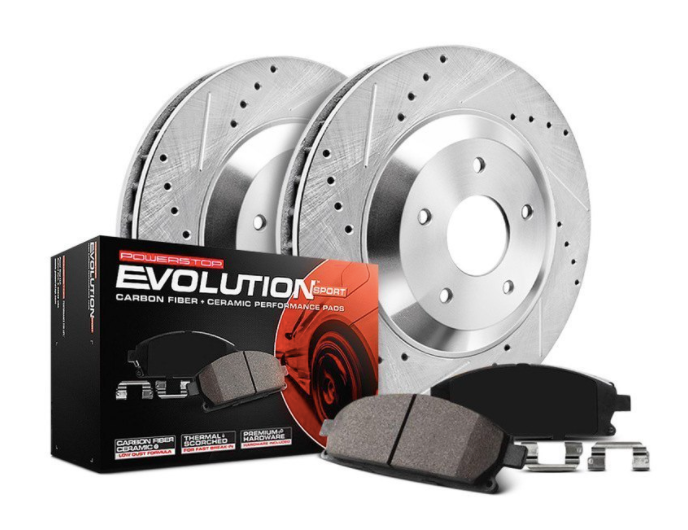Power Stop® (19-25) GM SUV/Truck 1-Click Z23 Evolution Sport Drilled and Slotted Brake Kit