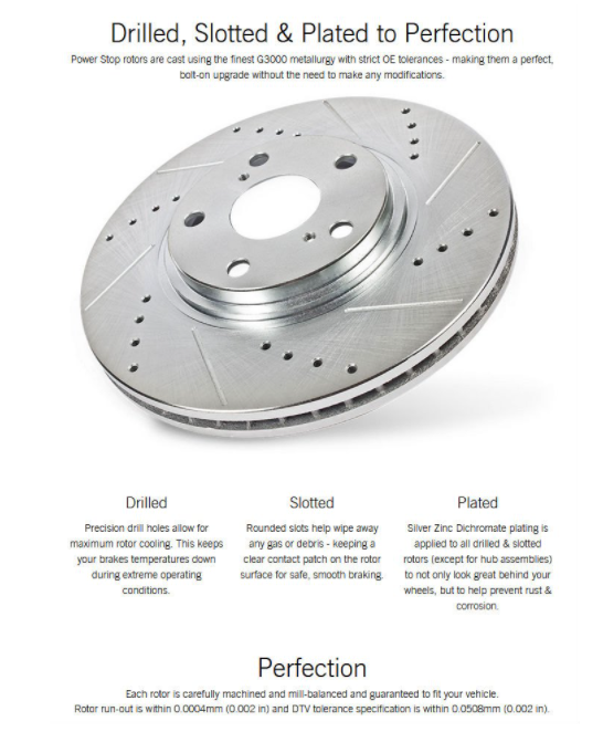 Power Stop® (19-23) GM SUV/Truck Evolution Performance Drilled and Slotted 1-Piece Brake Rotors