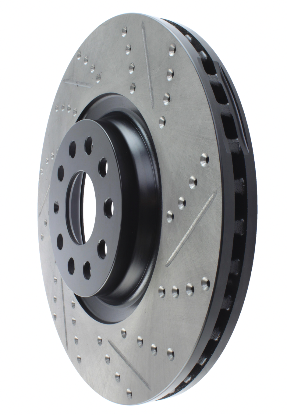 Stoptech® (13-20) Audi S3/RS3 Sport Drilled & Slotted Brake Rotor