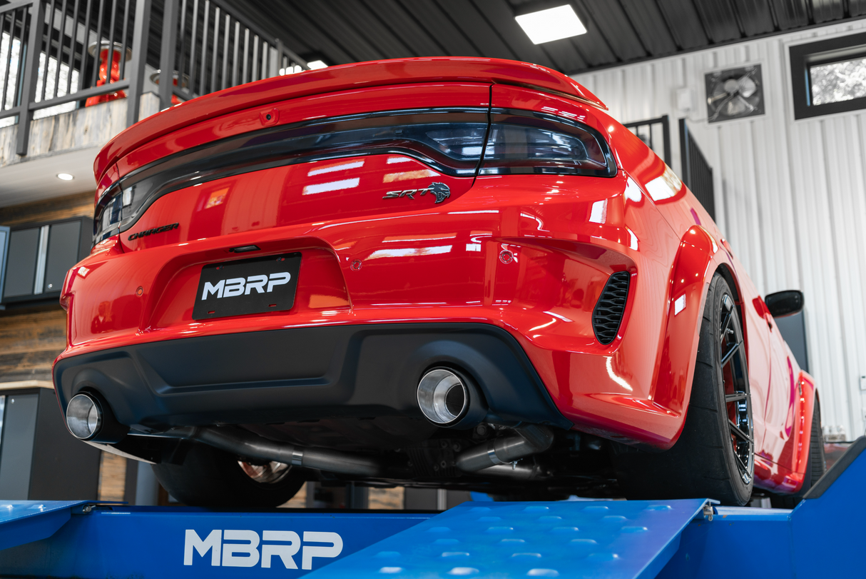 MBRP® (17-23) Charger V8 Armor Lite Aluminum 3" Cat-Back Exhaust with Race Profile