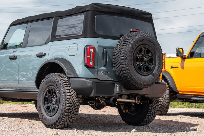 Corsa 21-25 Ford Bronco 2.7L 4-Door 2.75in Cat-Back Dual Rear Exhaust w/ 4in Straight-Cut Black Tips