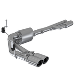 MBRP 2019+ Chevrolet Silverado 1500 4.5L/5.3L Pre-Axle Dual Side Exit w/ 4in OD Tip- T304